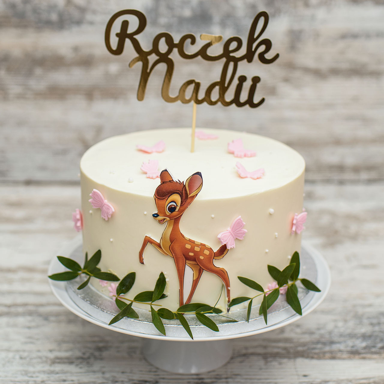 Tort na roczek Bambi