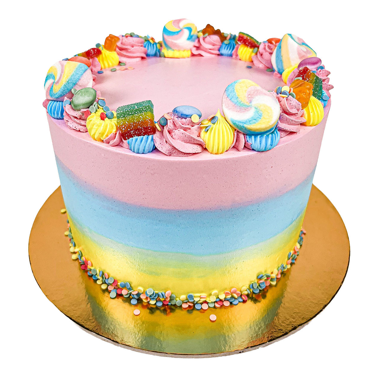 Tort Tęczowe słodycze