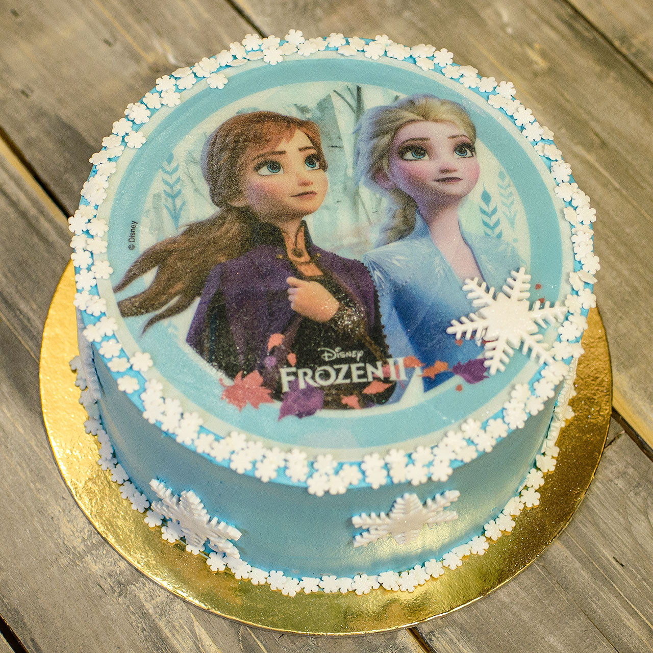 Tort Elza i Anna z opłatkiem