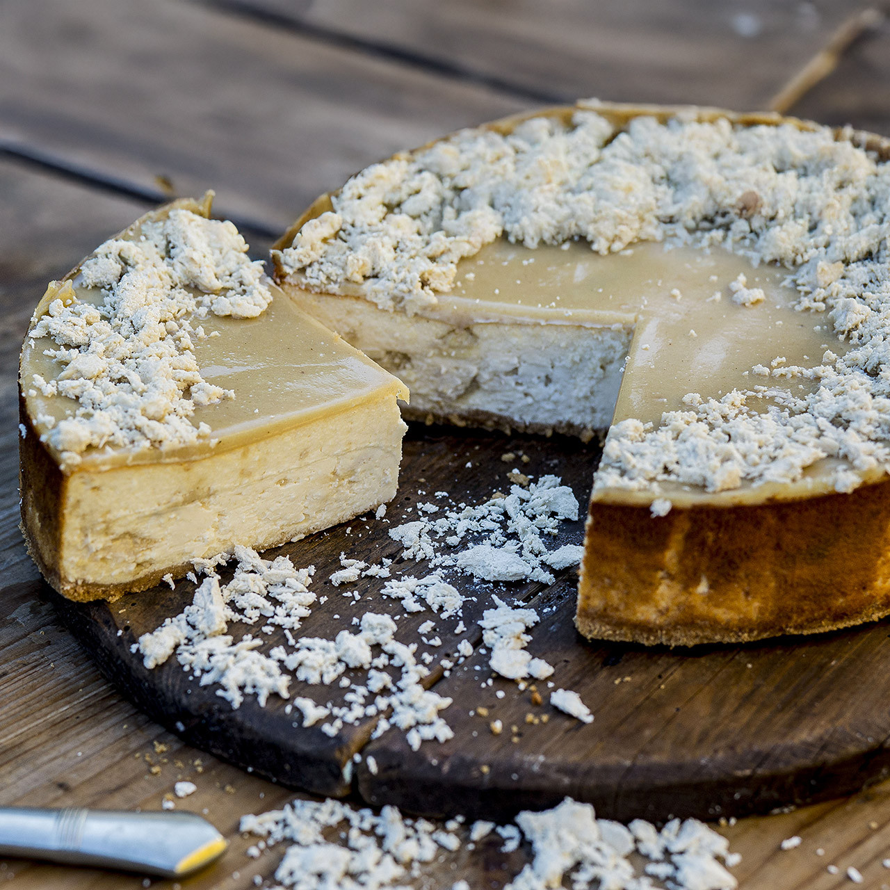 Ciasto sernik z chałwą