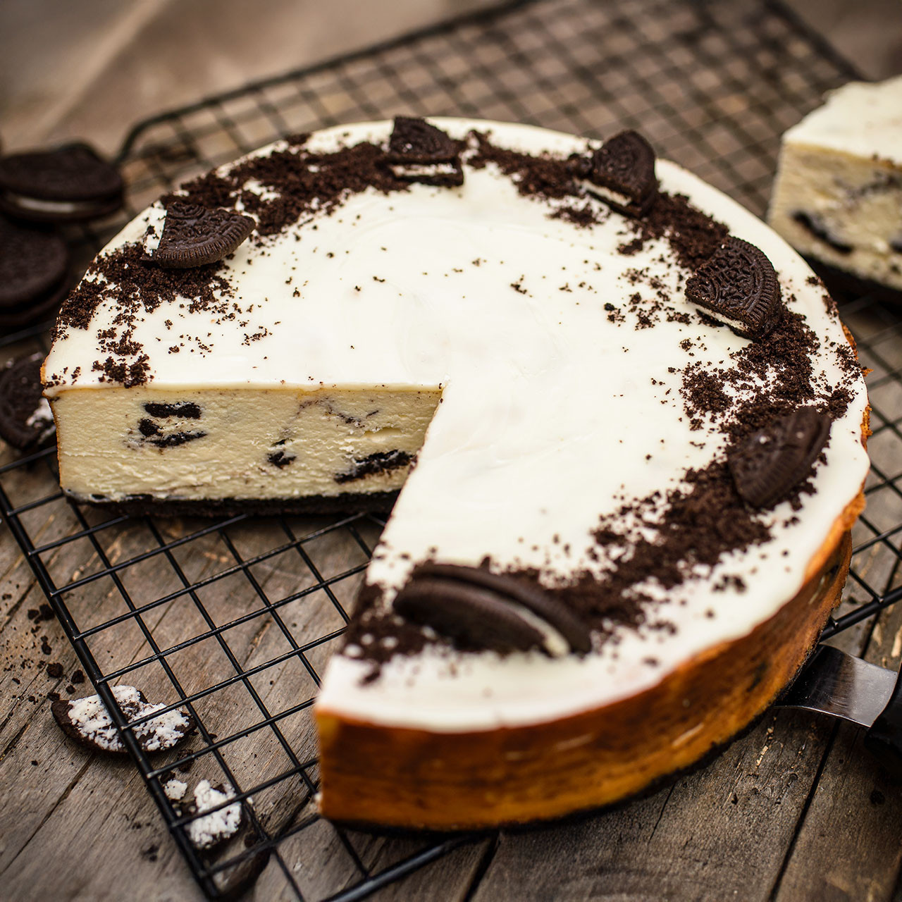 Ciasto sernik a'la oreo