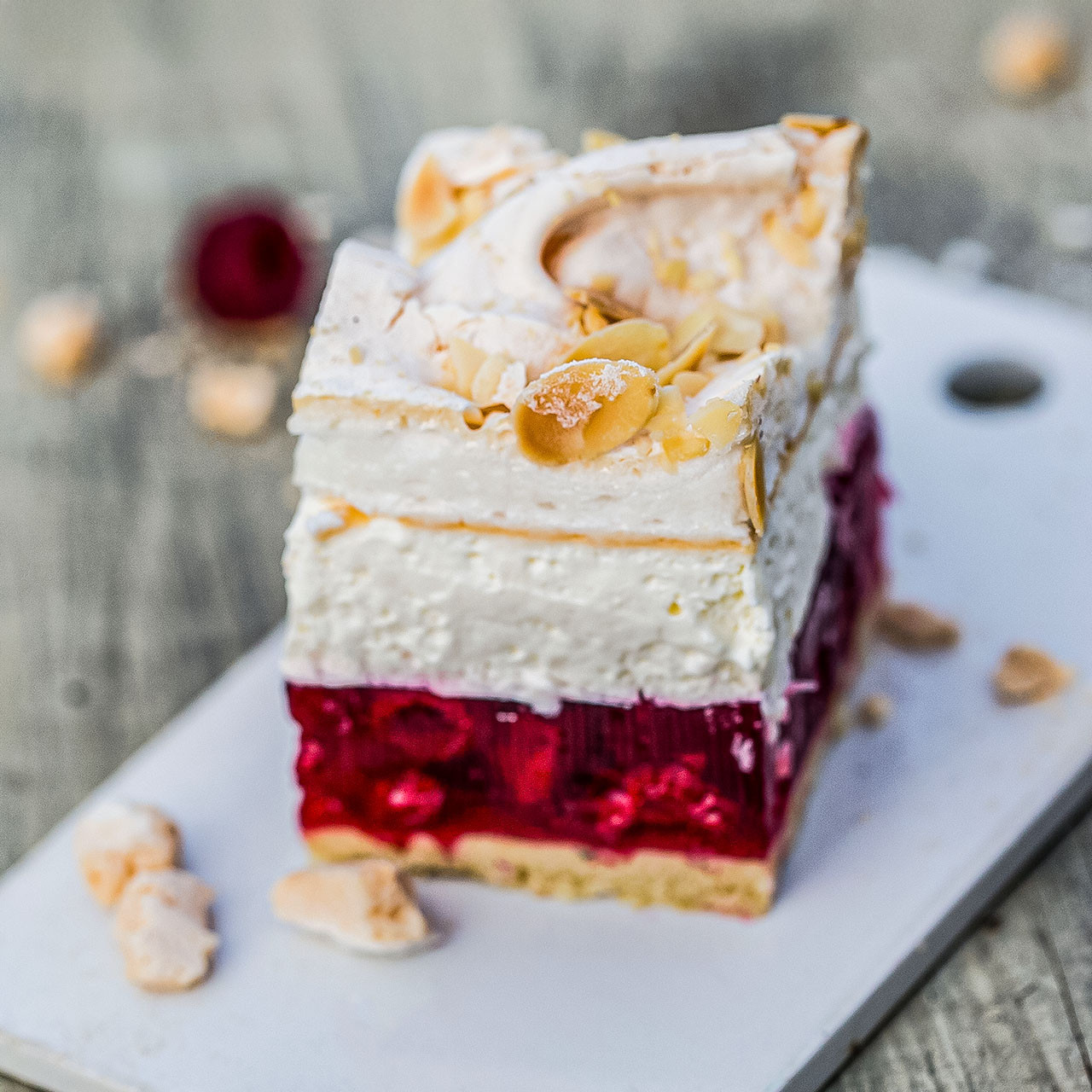 Ciasto malinowa chmurka