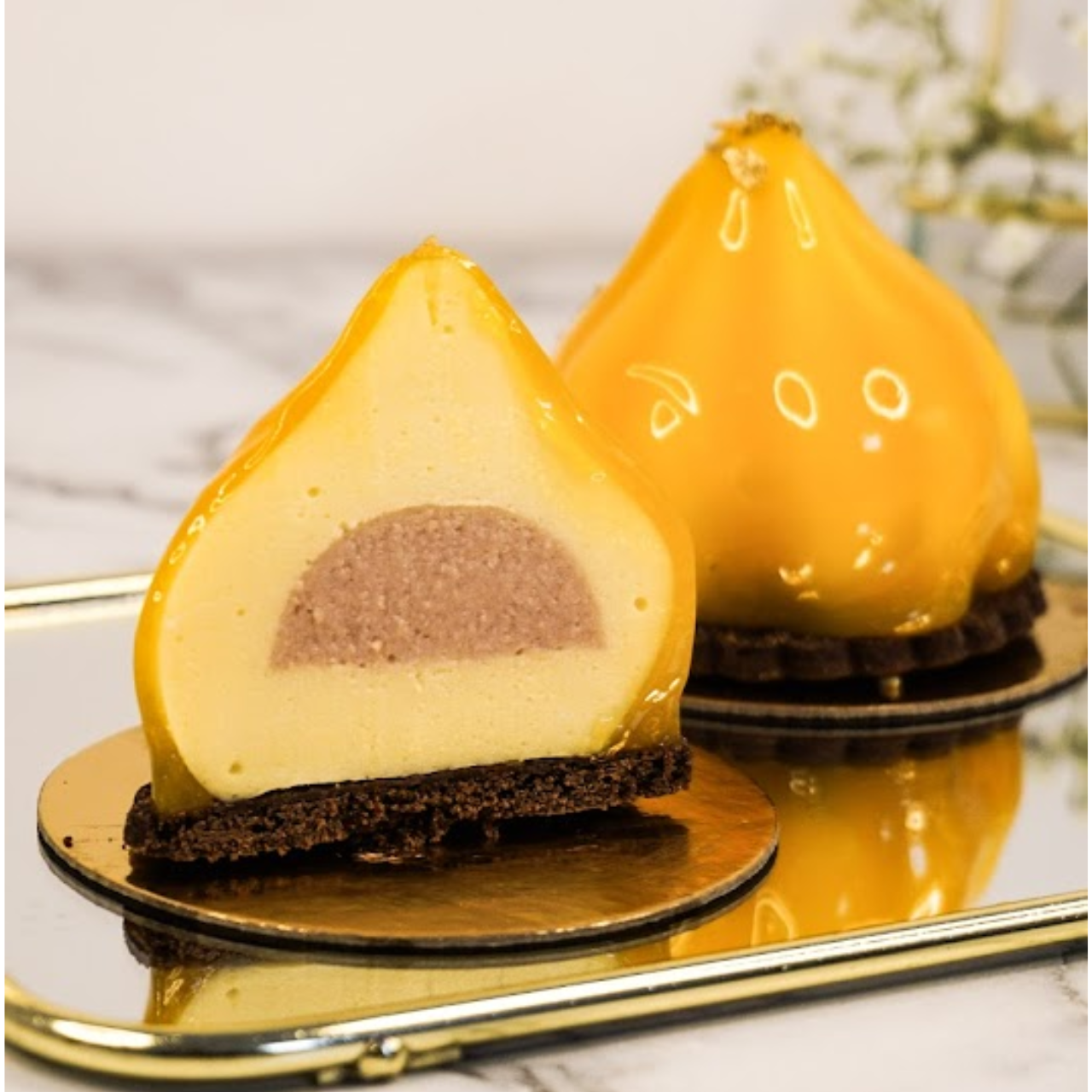 Monoporcja marakuja z truskawką - zestaw 10 sztuk