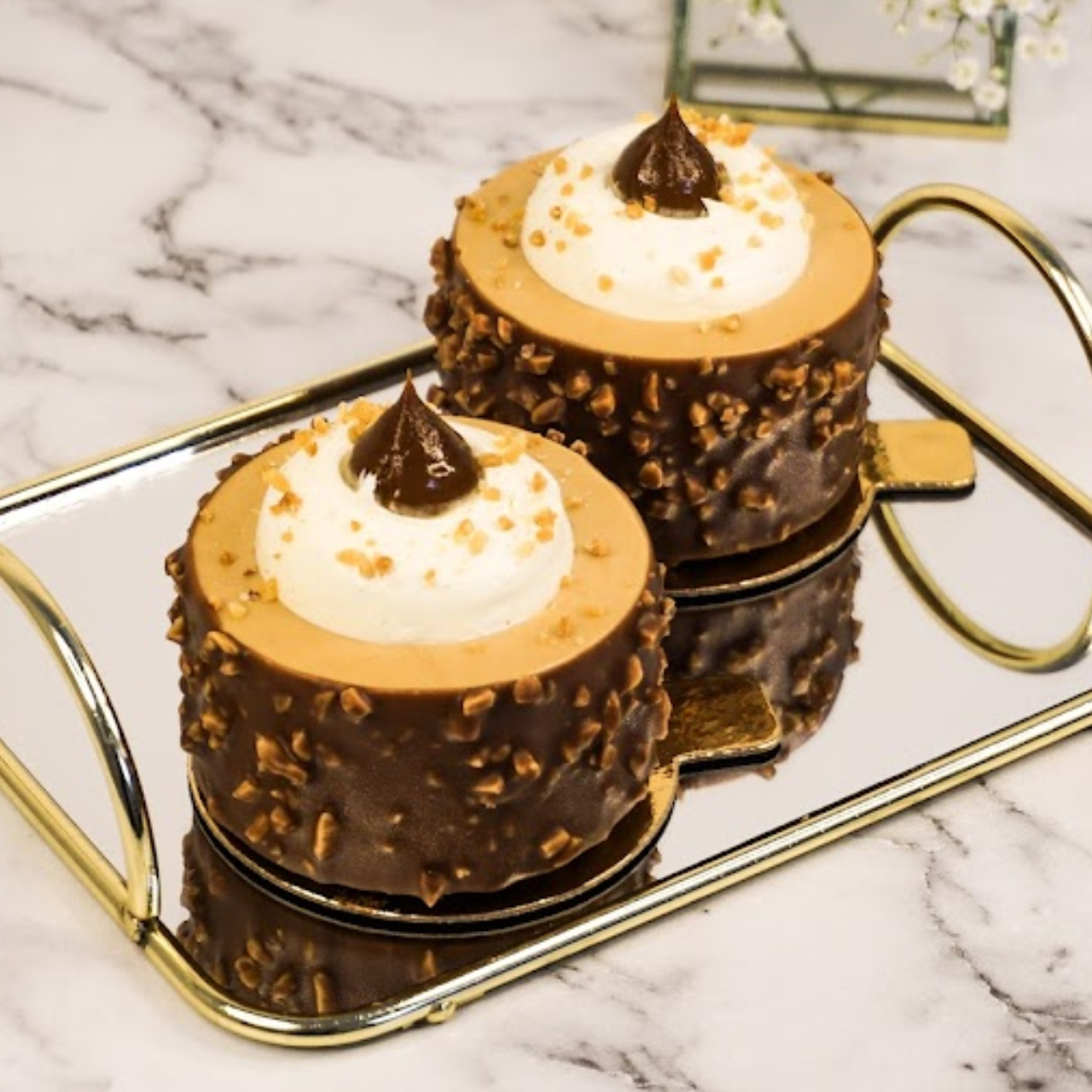 Monoporcja słony karmel z arachidem - zestaw 10 sztuk