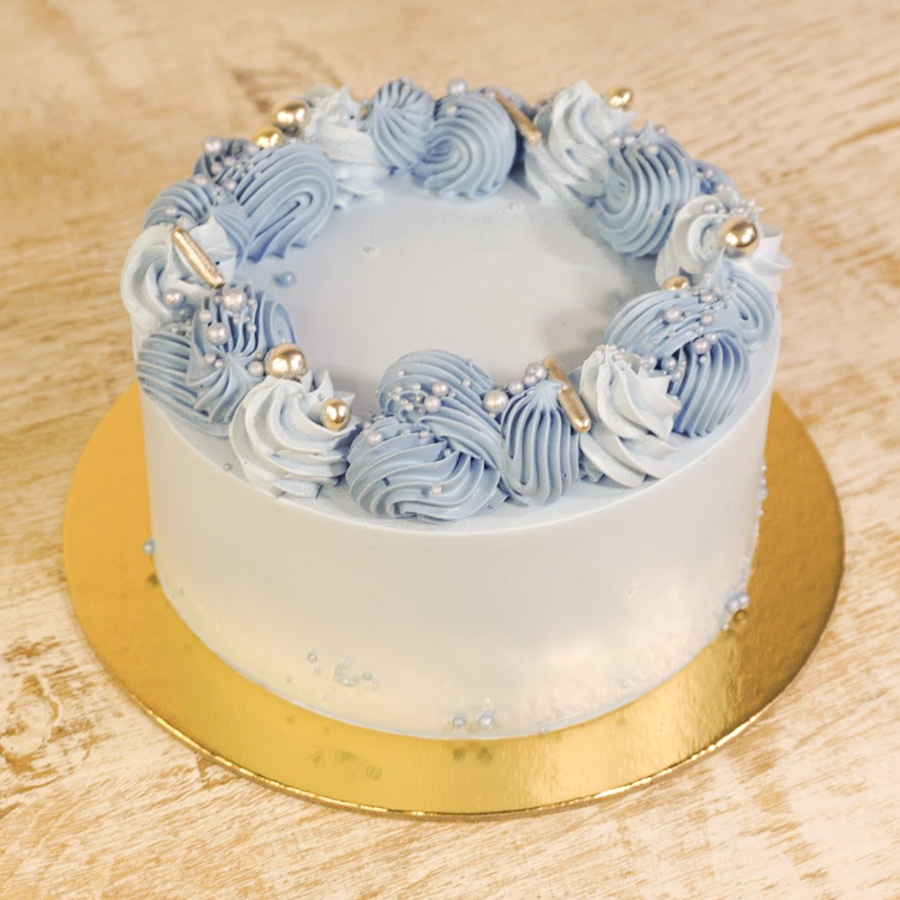 Tort bento niebieski