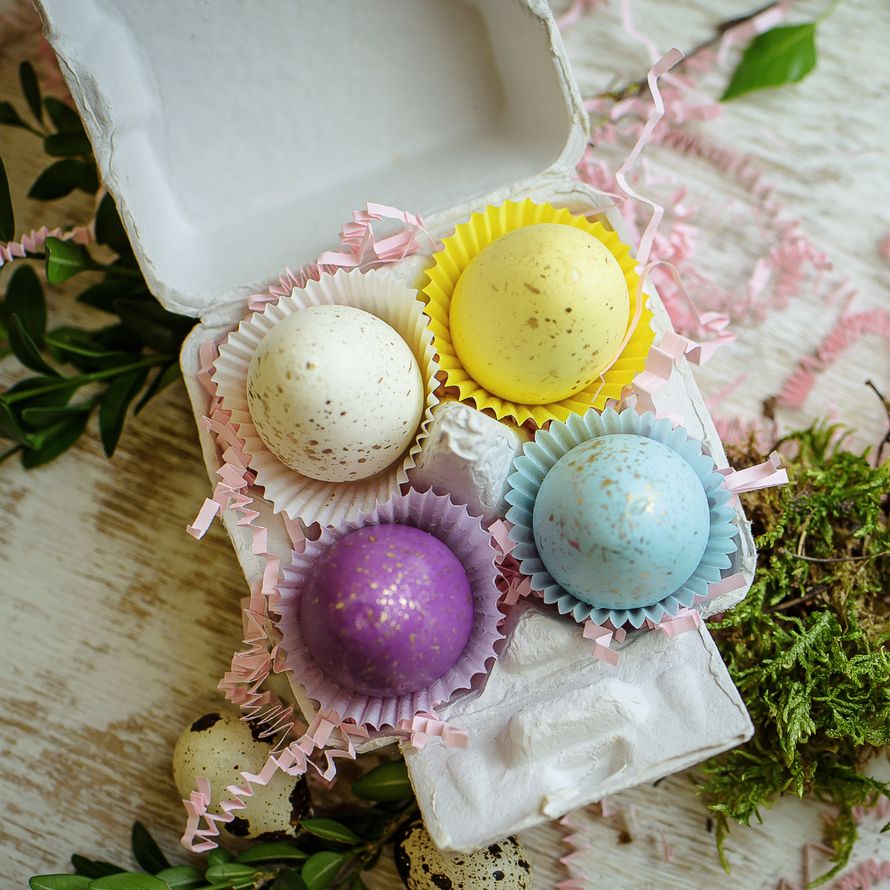 Monoporcje musowe: pisanki - zestaw 4 sztuk