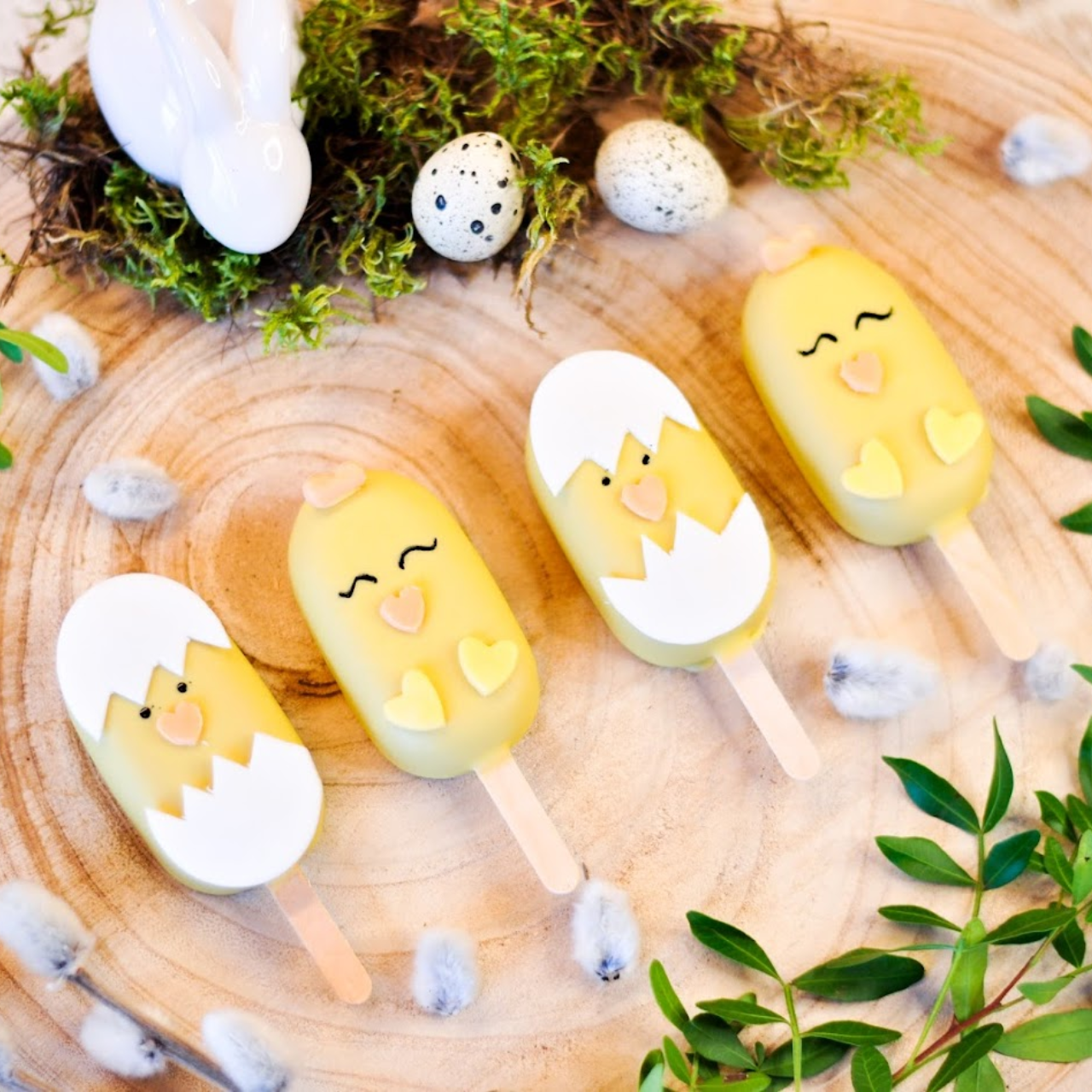 Ice cake pops: kurczaki - zestaw 4 sztuk