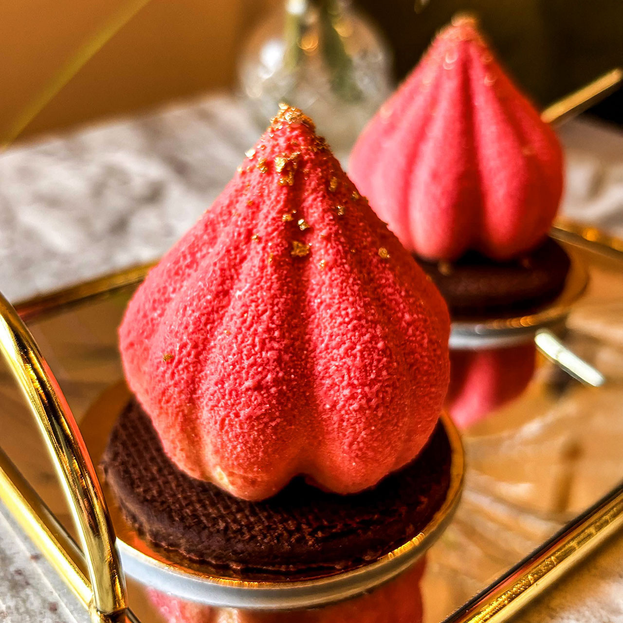 Monoporcja marakuja z truskawką - zestaw 15 sztuk