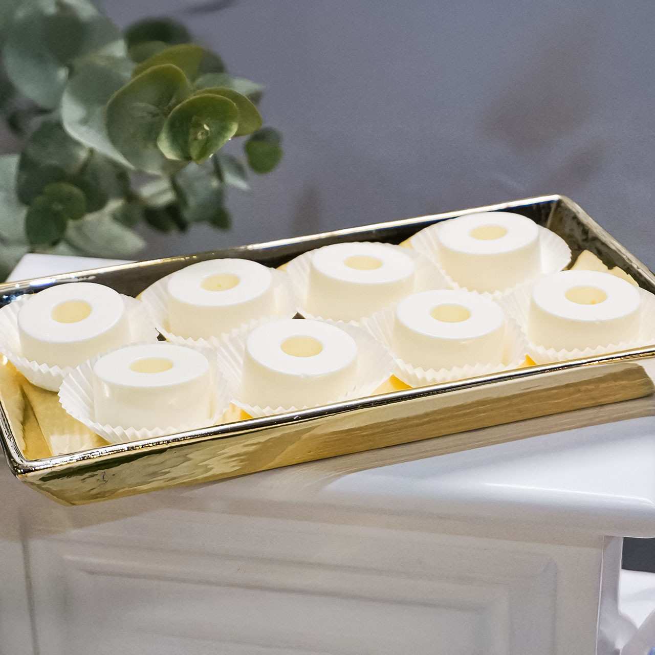 Mini serniczek na zimno śmietanka - zestaw 15 sztuk