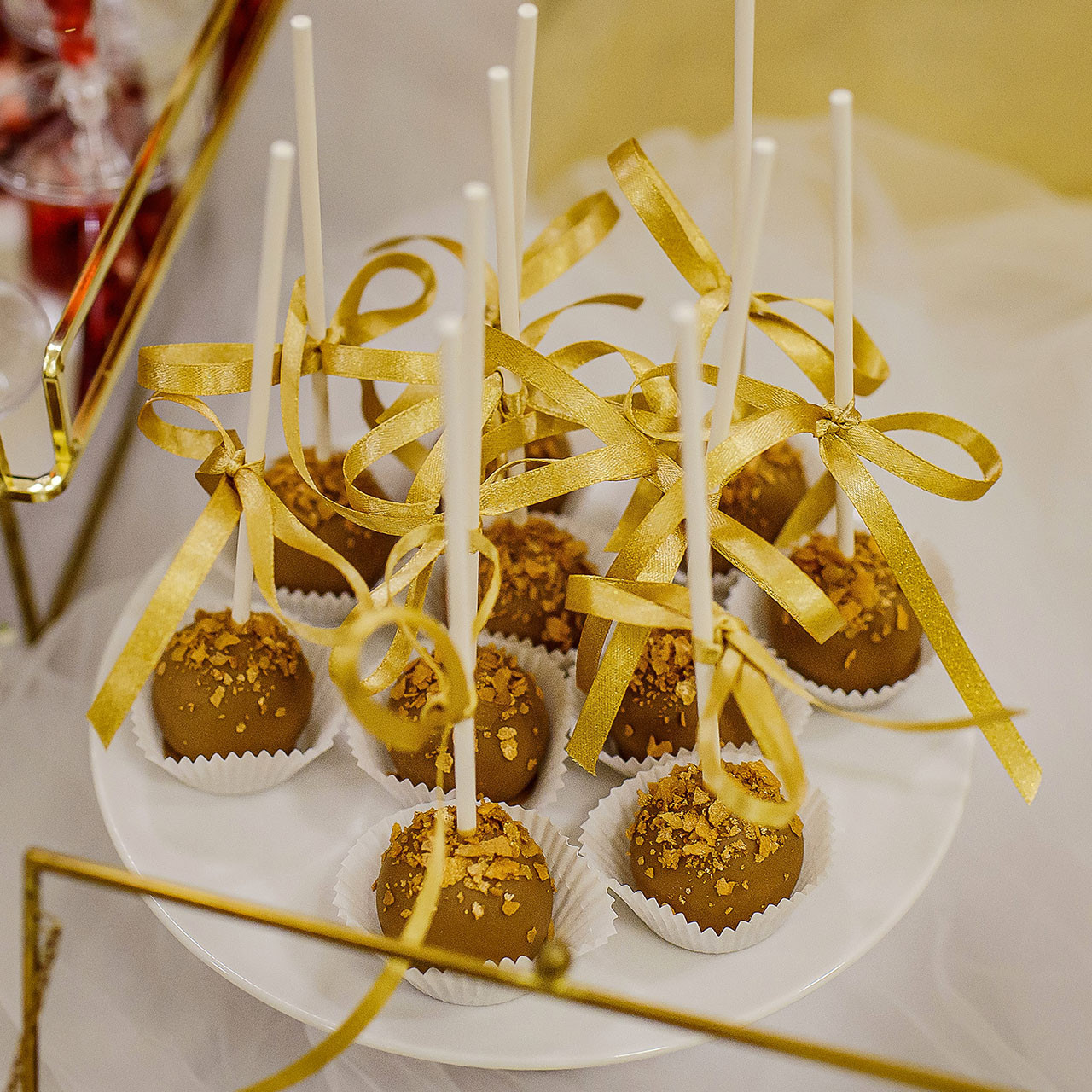 Cake pops krówka - zestaw 15 sztuk