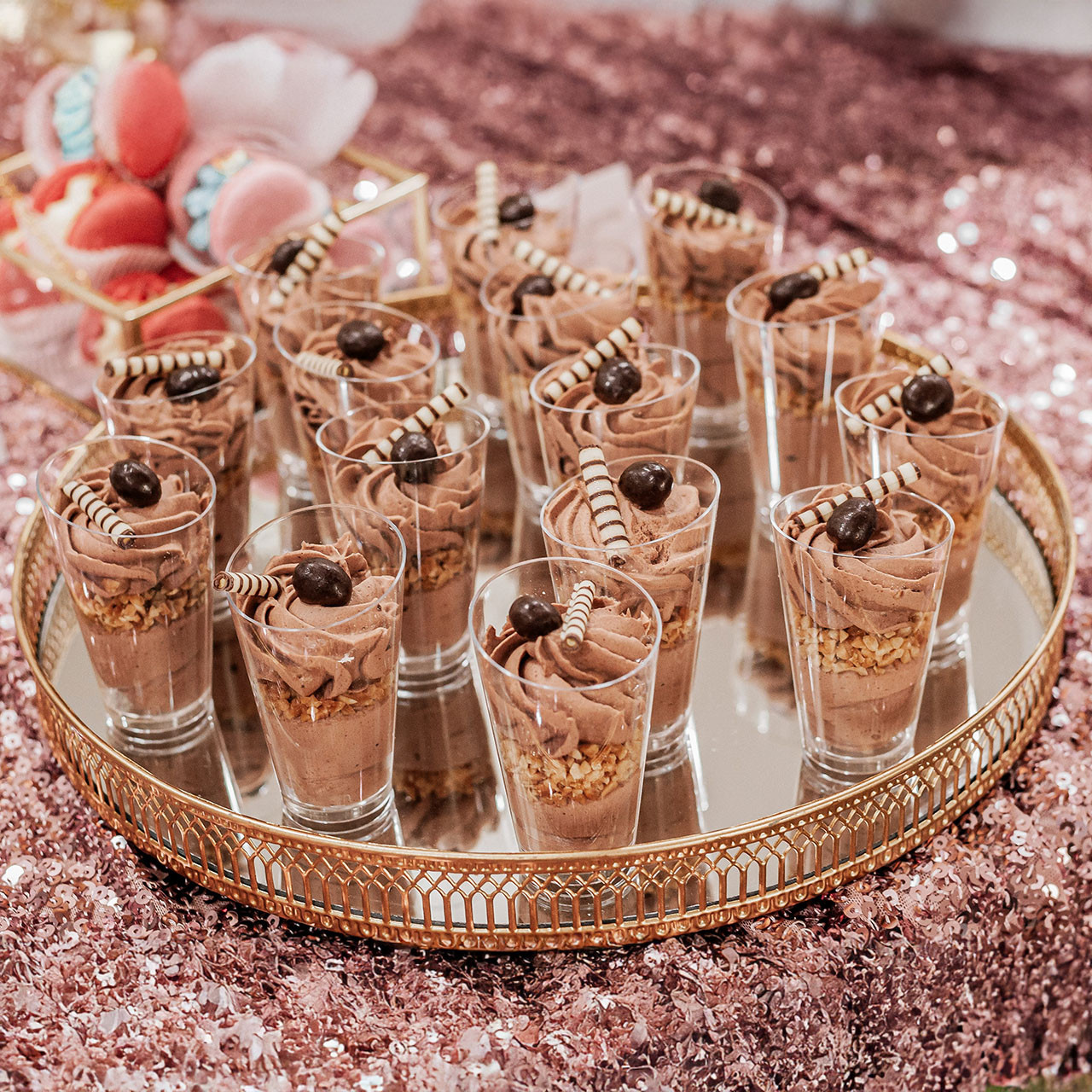 Mini deser czekoladowy - zestaw 15 sztuk