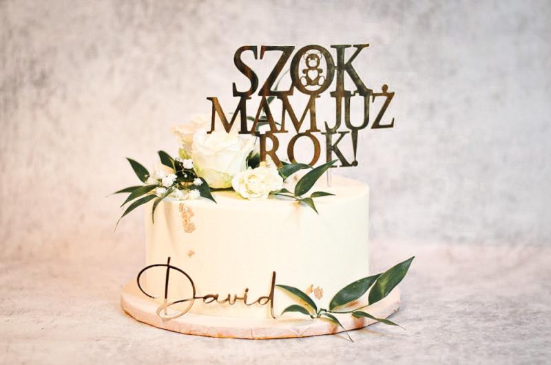 27.Tort szok mam już rok z personalizacją