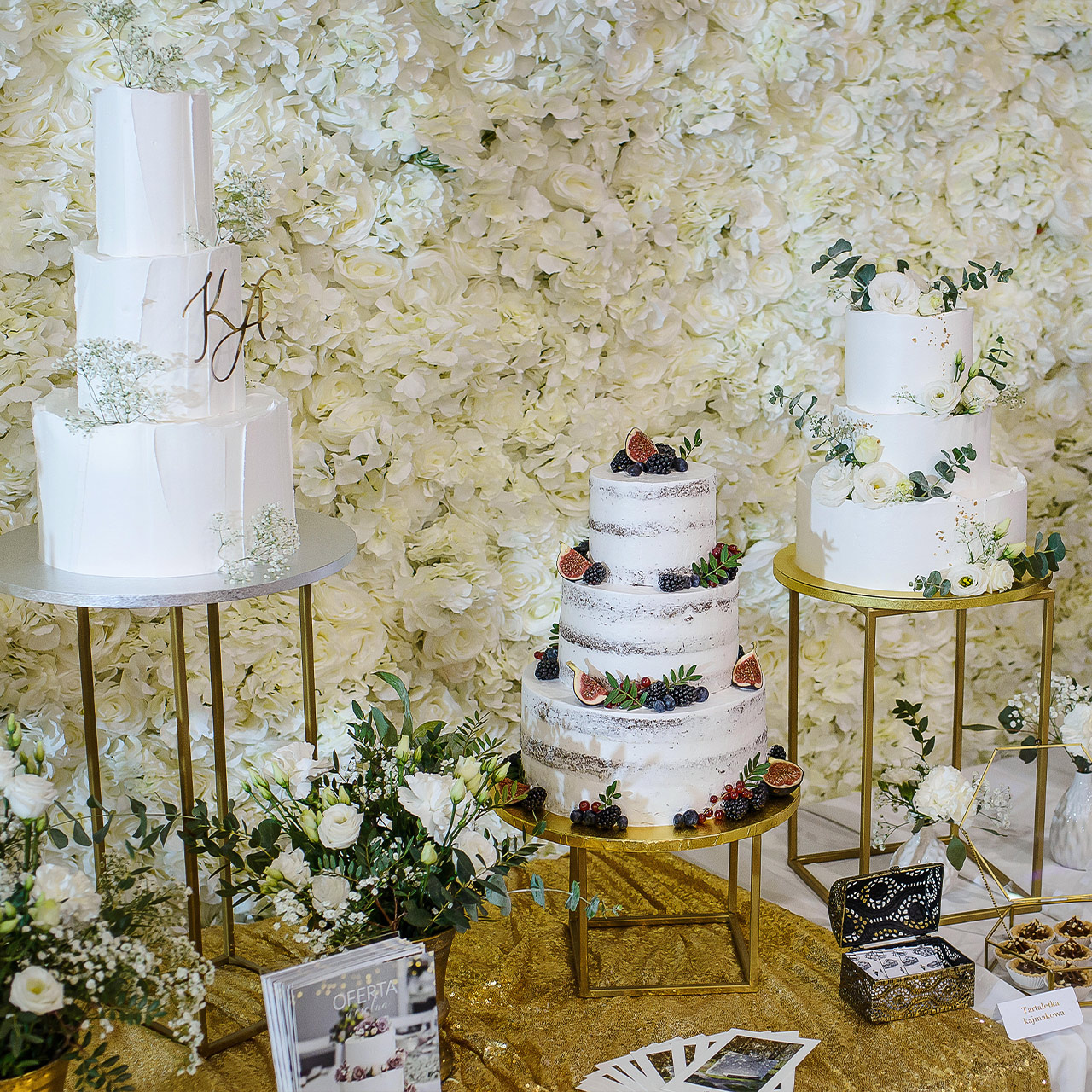 Torty weselne na zamówienie w Gliwicach - eleganckie torty ślubne z cukierni Klapec Gliwice